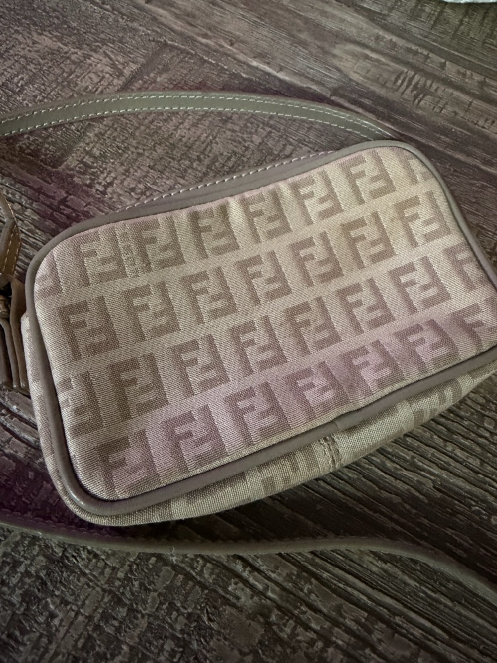 Fendi Monogram Crossbody mini Bag in Light Beige and Ivory - Picture 3 of 14
